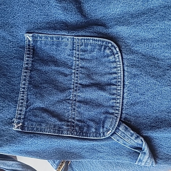 carhartt Men Vintage Workwear Overalls Loose Fit Carpenter Blue Jean 42x32 EUC - Picture 14 of 16